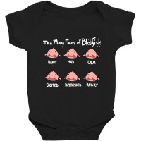 The Many Faces Of Blobfish Baby Bodysuit | Artistshot