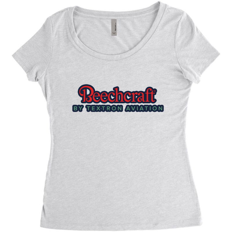 Beechcraft Aircraft Aviation Women's Triblend Scoop T-shirt by rooker188 | Artistshot