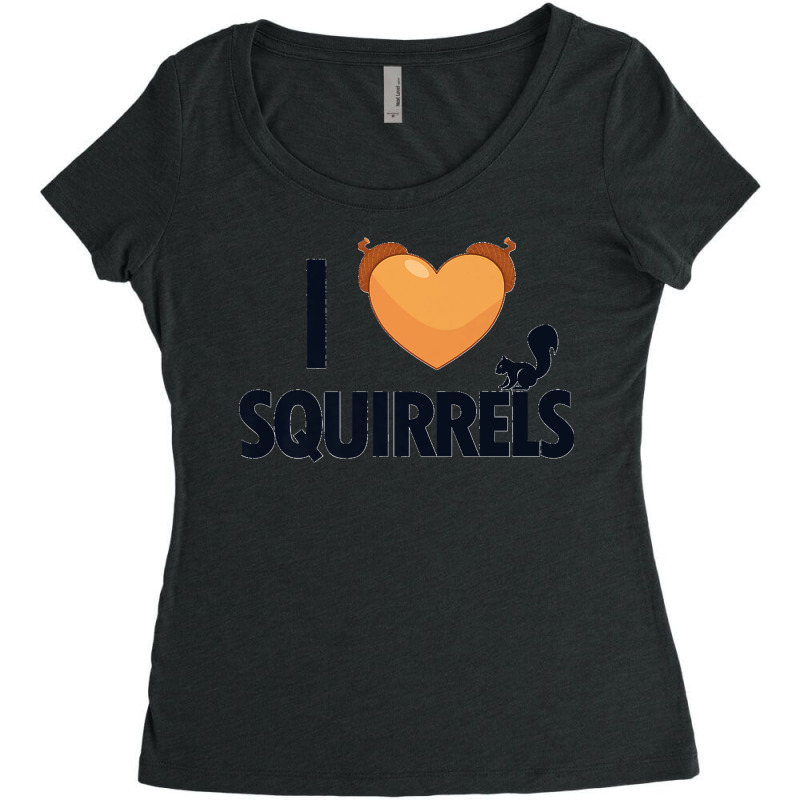 I Love Squirrels Eastern Gray Japanese Fox Squirrel Premium Women's Triblend Scoop T-shirt | Artistshot