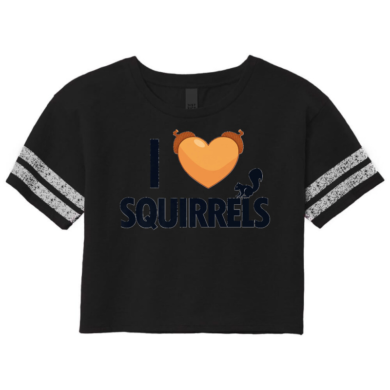 I Love Squirrels Eastern Gray Japanese Fox Squirrel Premium Scorecard Crop Tee | Artistshot