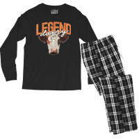 Legend Dairy Apparel Funny Cow Milker Legendairy Cow Pun Men's Long Sleeve Pajama Set | Artistshot