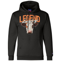 Legend Dairy Apparel Funny Cow Milker Legendairy Cow Pun Champion Hoodie | Artistshot