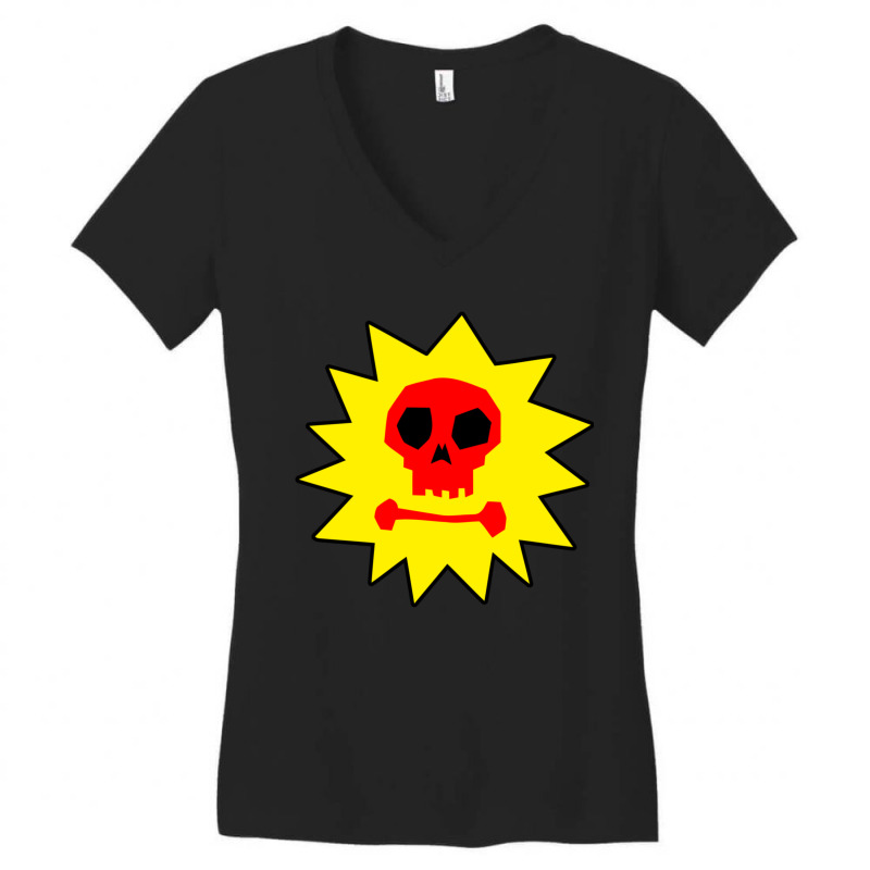 Star Skull Women's V-Neck T-Shirt by KathrynHabstritt | Artistshot