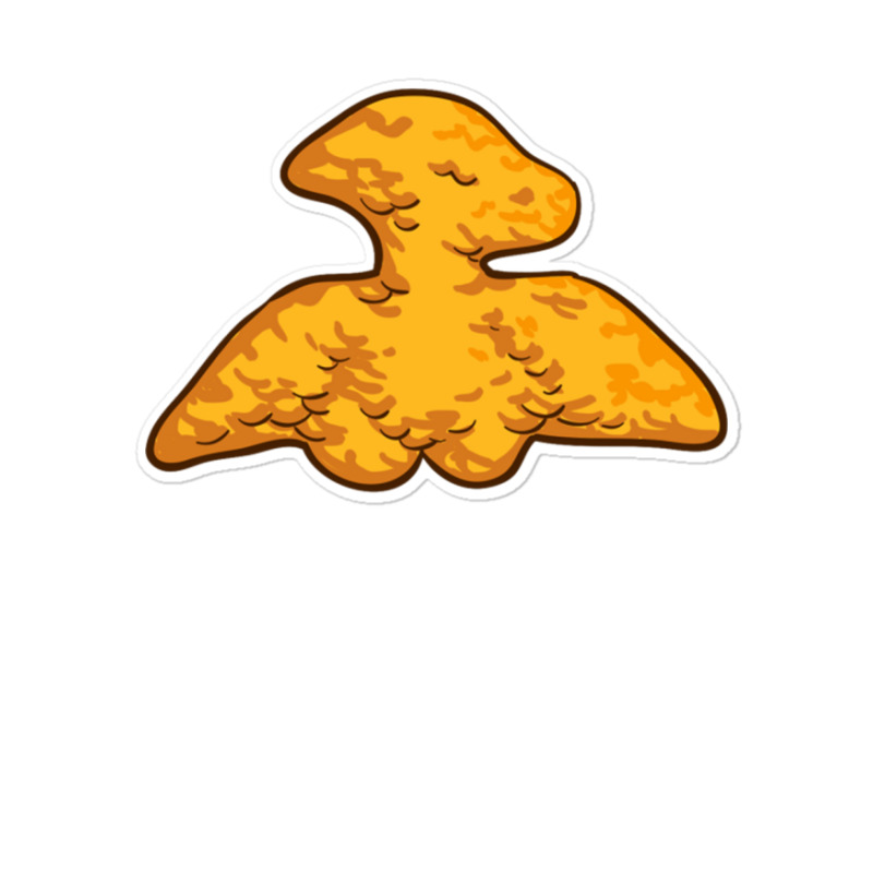 Dino Pterosaur Chicken Nugget Pattern Funny Dino Pterodactyl Sticker | Artistshot