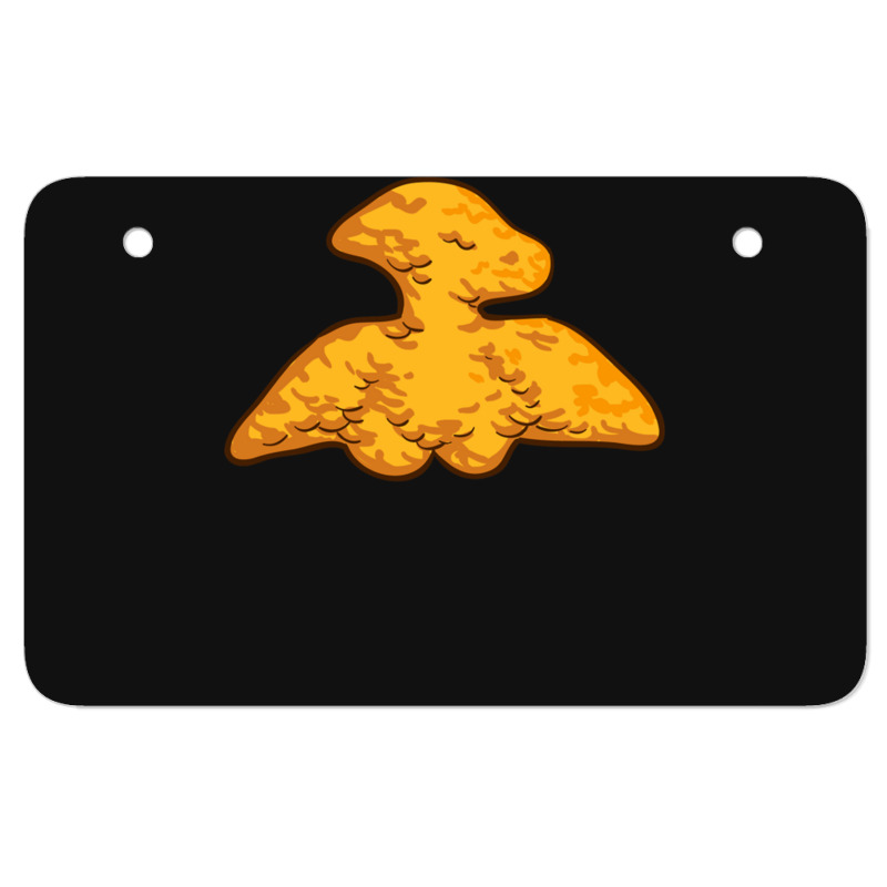 Dino Pterosaur Chicken Nugget Pattern Funny Dino Pterodactyl Atv License Plate | Artistshot