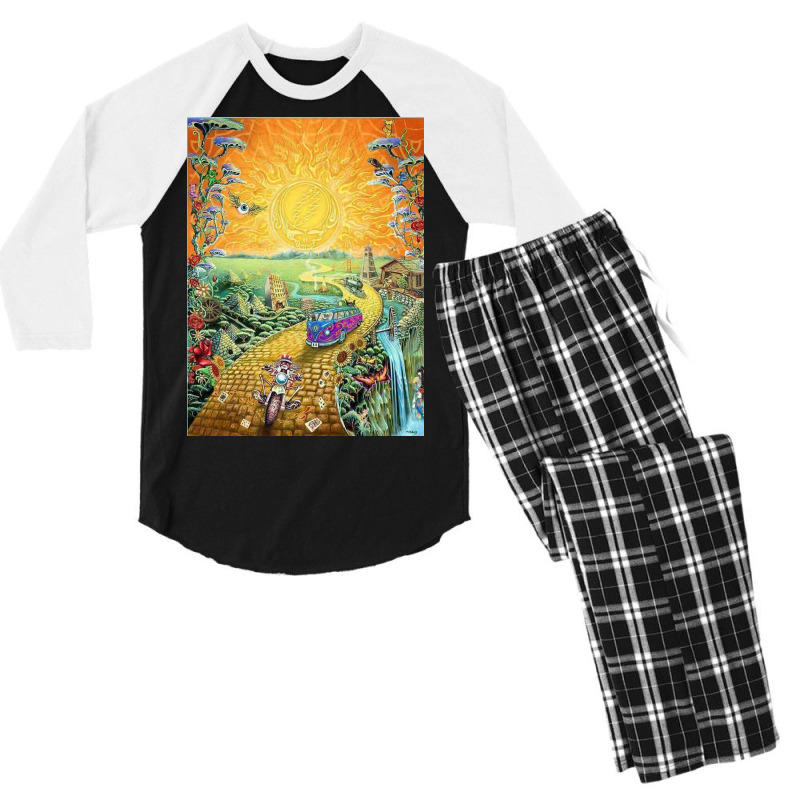 Grateful Sun Men's 3/4 Sleeve Pajama Set | Artistshot