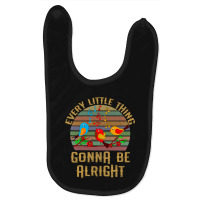 Every Little Thing Is Gonna Be Alright Three Birds Singing Baby Bibs | Artistshot