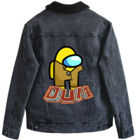 Dum Cartoon Dee Bandanas Unisex Sherpa-lined Denim Jacket | Artistshot