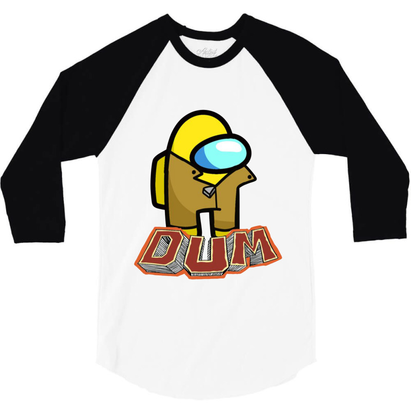 Dum Cartoon Dee Bandanas 3/4 Sleeve Shirt | Artistshot