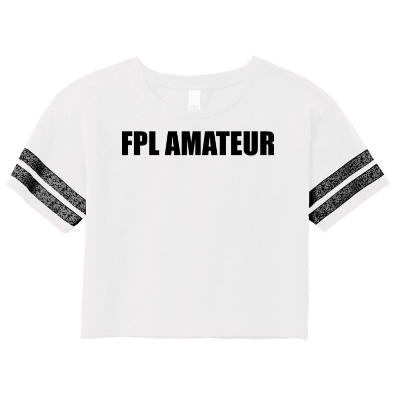 Fpl Amateur Black Design Classic Scorecard Crop Tee by apolitery | Artistshot