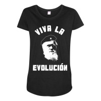 Viva La Evolucion Evolution Maternity Scoop Neck T-shirt | Artistshot