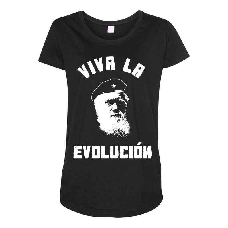 Viva La Evolucion Evolution Maternity Scoop Neck T-shirt by Min08 | Artistshot