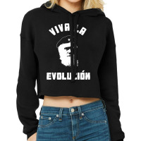 Viva La Evolucion Evolution Cropped Hoodie | Artistshot