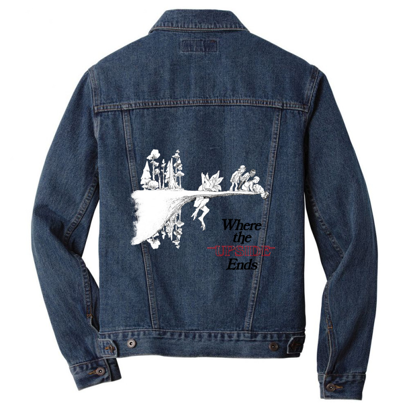 Where The Upside Ends Men Denim Jacket | Artistshot