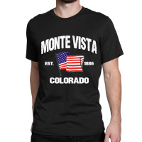 Monte Vista Colorado Co Usa Stars & Stripes Vintage Style Premium Classic T-shirt | Artistshot