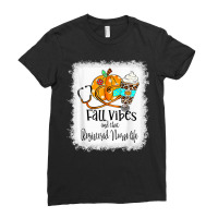 Fall Vibe And That Registered Nurse Life Autumn Thanksgiving Ladies Fitted T-shirt | Artistshot