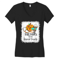 Fall Vibe And That Registered Nurse Life Autumn Thanksgiving Women's V-neck T-shirt | Artistshot