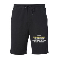 Operating Executive I Solve Problems Funny Gift Fleece Short | Artistshot