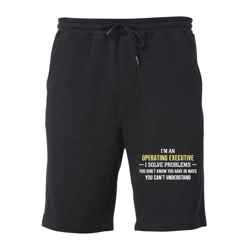 Operating Executive I Solve Problems Funny Gift Fleece Short | Artistshot