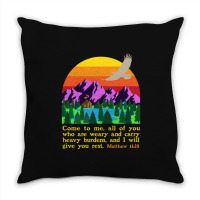 Bible Verse Matthew 1128 Come To Me All Who Are Weary Boy Throw Pillow | Artistshot