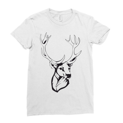 Deer Ladies Fitted T-shirt Designed By Estore