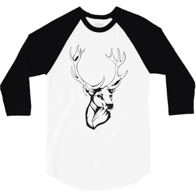 Deer 3/4 Sleeve Shirt Designed By Estore