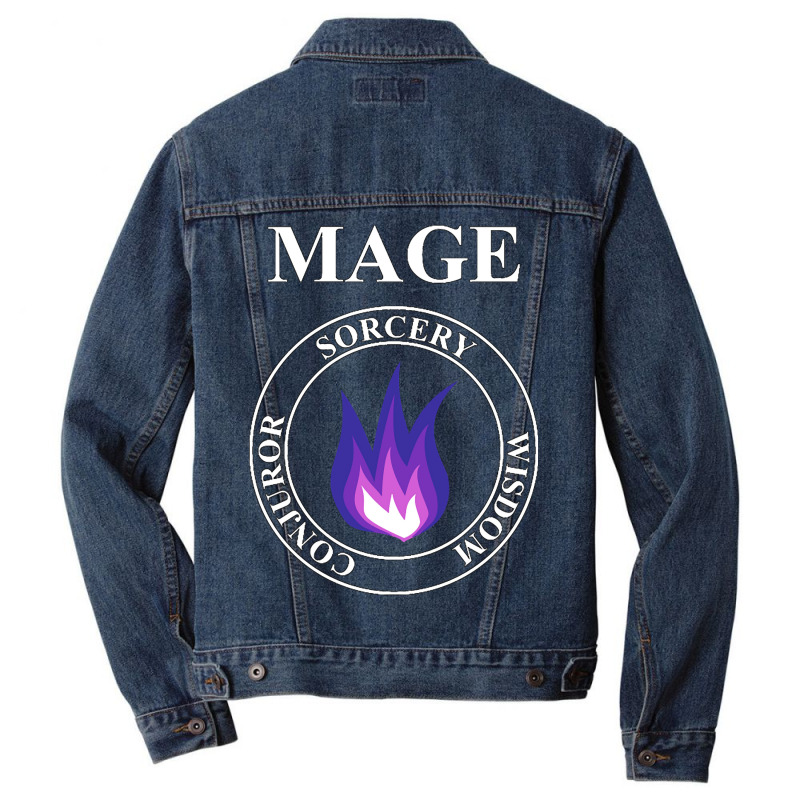 Mage Fantasy Rpg Class Arcane Magic Men Denim Jacket by Mcrae Murry | Artistshot