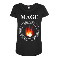 Mage Fantasy Rpg Class Fire Magic T-shirt Maternity Scoop Neck T-shirt | Artistshot