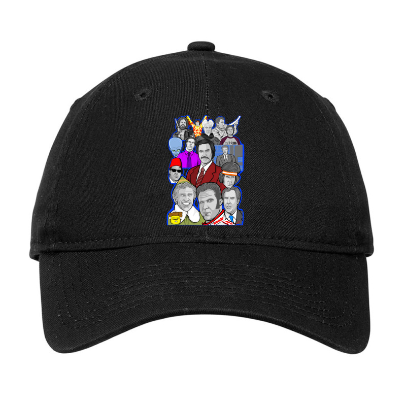 Will Ferrell Collage Art Tribute Adjustable Cap | Artistshot