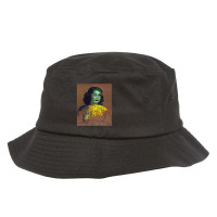 Green Cyclops Lady Happy Bucket Hat | Artistshot