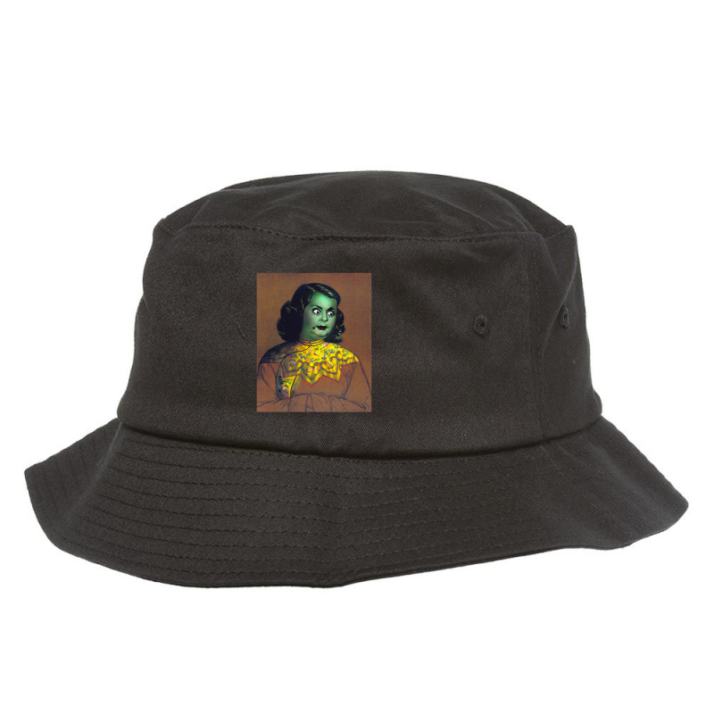 Green Cyclops Lady Happy Bucket Hat by bardol fbay | Artistshot