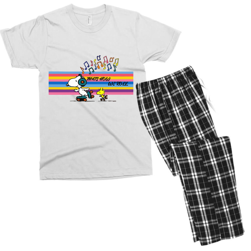 Peanuts That's How We Roll Men's T-shirt Pajama Set | Artistshot