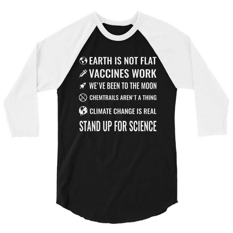 Stand Up For Science 3/4 Sleeve Shirt by MostWanted | Artistshot