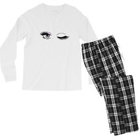 Eyelashes Blink Men's Long Sleeve Pajama Set | Artistshot