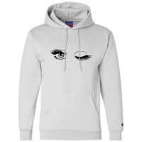 Eyelashes Blink Champion Hoodie | Artistshot