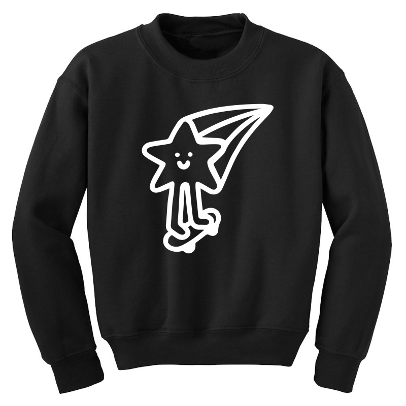 Shooting Star Riding A Skateboard Youth Sweatshirt | Artistshot