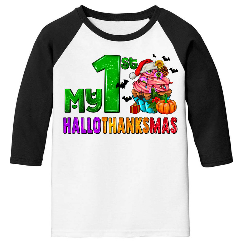 My First Hallothanksmas Youth 3/4 Sleeve | Artistshot