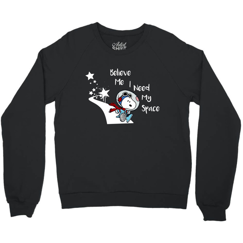 Peanuts I Need My Space Crewneck Sweatshirt | Artistshot