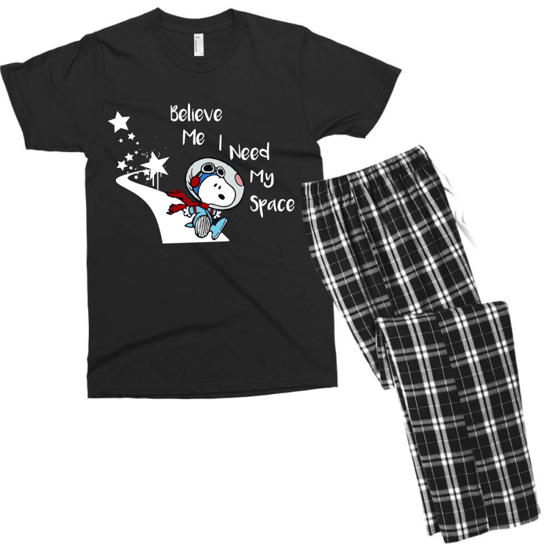 Peanuts I Need My Space Men's T-shirt Pajama Set | Artistshot