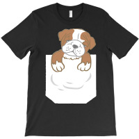 English Bulldog Gift T  Shirt Cute Funny English Bulldog Puppy Pocket T-shirt | Artistshot