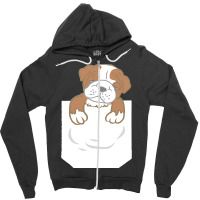 English Bulldog Gift T  Shirt Cute Funny English Bulldog Puppy Pocket Zipper Hoodie | Artistshot