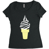 Ice Cream Vanilla Women's Triblend Scoop T-shirt | Artistshot