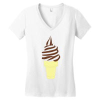 Ice Cream Chocolatte Vanilla Women's V-neck T-shirt | Artistshot