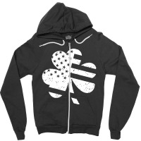 Thin Red Line Irish American Firefighter Zipper Hoodie | Artistshot