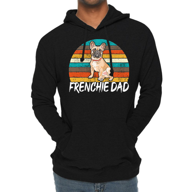 Frenchie Dad Gift T  Shirt Frenchie Dad Cool Retro Vintage French Bull Lightweight Hoodie | Artistshot