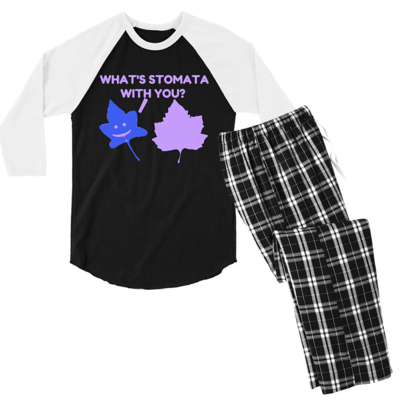 What Is Stomata With You Men's 3/4 Sleeve Pajama Set | Artistshot