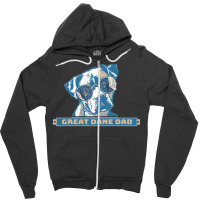 Great Dane Dad T  Shirt Great Dane Dad Cool Retro Vintage Gifts Cool S Zipper Hoodie | Artistshot