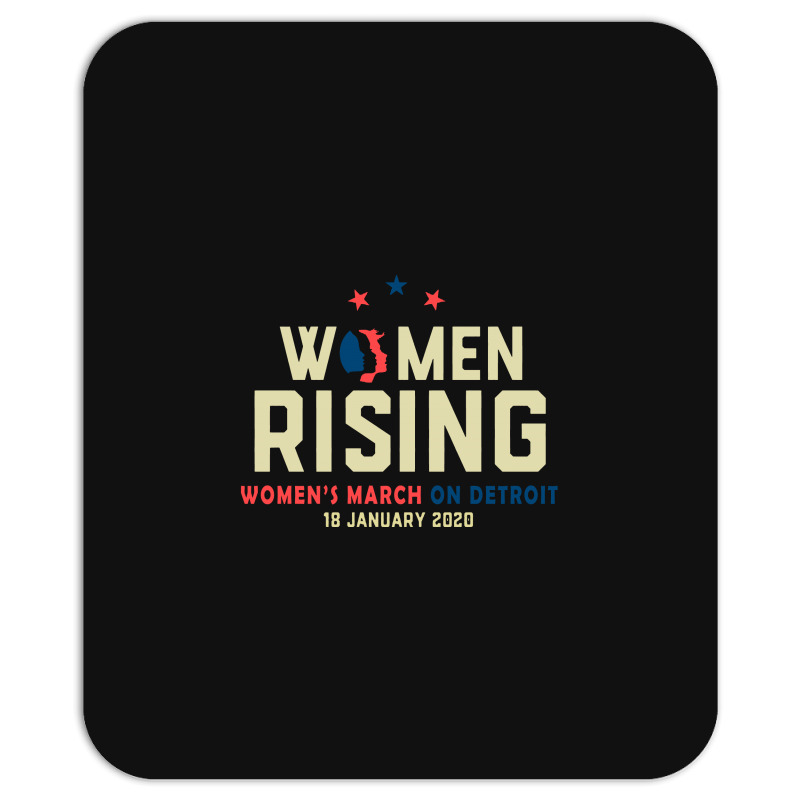 Women's Rising   Women's March On Detroit Mousepad | Artistshot