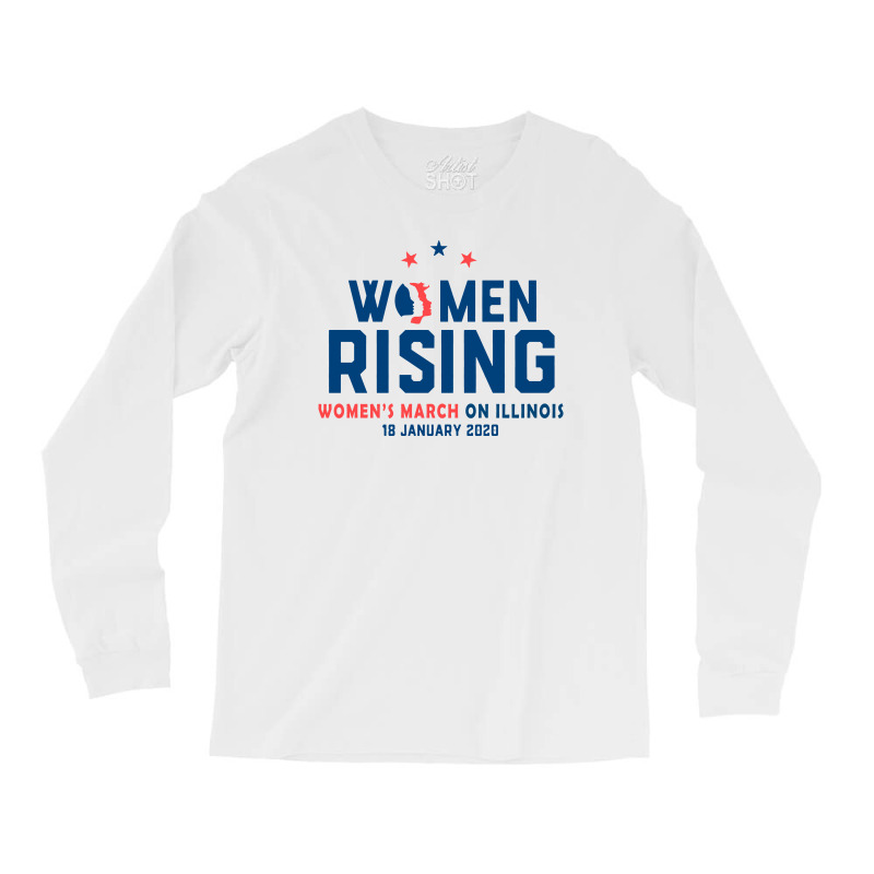 Women's Rising   Women's March On Illinois 2 Long Sleeve Shirts | Artistshot