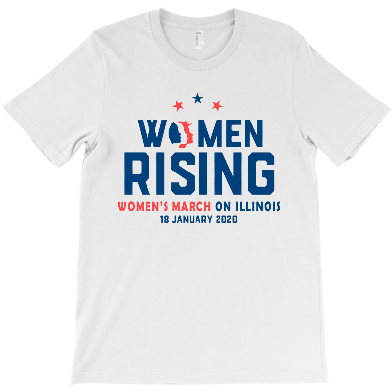 Women's Rising   Women's March On Illinois 2 T-shirt | Artistshot